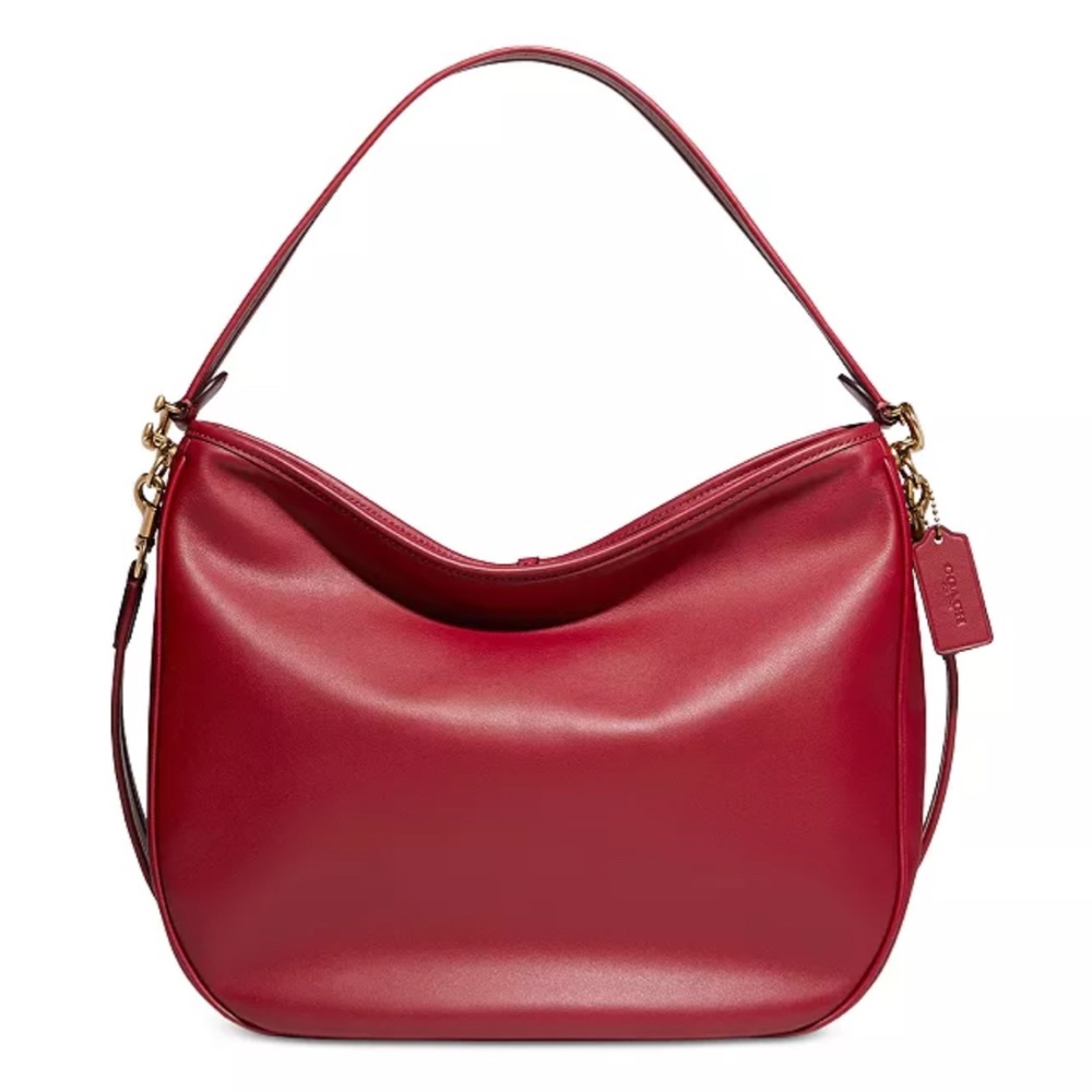 NWT $395 COACH Soft Tabby Leather Hobo Bag in Brick Red! - Picture 1 of 16